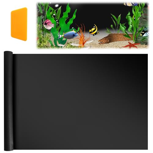 GOSHIES Aquarium Hintergrundfolie 40x200cm Aquarium Poster Aquarium Aufkleber Hintergrund Aquarium Rückwandfolie Keine Verblassung, Zuschneidbar, für Dekoration Ihr Aquarium von GOSHIES