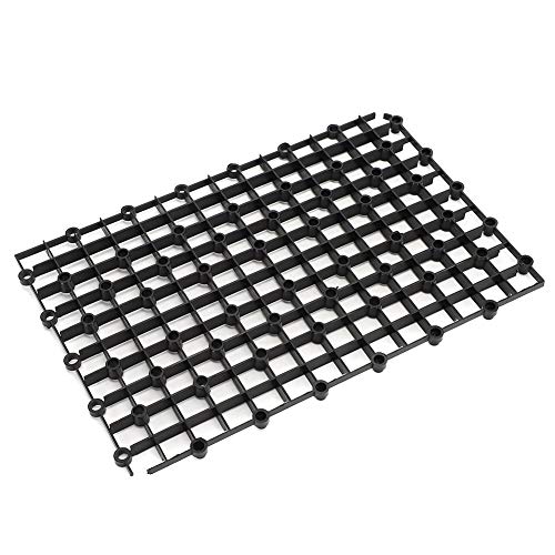 GOTOTOP 10 PCS Plastic Splicing Aquarium Filter Bottom Grid Plate Screen Isolate Board Divider für die Verwendung im Aquarium Aquarium(Schwarz) von GOTOTOP