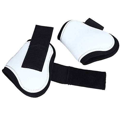 GOTOTOP 2 Stück Polo Wraps, stabile Bandagen Horse Equestrian Leg Wraps Horse Leg Boot Weiß(Rear Leg Guard) von GOTOTOP