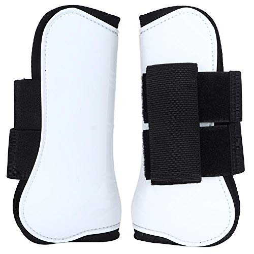 GOTOTOP 2 Stück Polo Wraps, stabile Bandagen Horse Equestrian Leg Wraps Horse Leg Boot Weiß(Vorderbeinschutz) von GOTOTOP