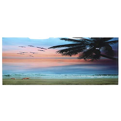 GOTOTOP Aquarium Poster, Meer Sonnenuntergang Wolken Muster Aquarium Hintergrund Poster PVC Kleber Aufkleber Aquarium Tapete Dekoration(61 * 30cm) von GOTOTOP