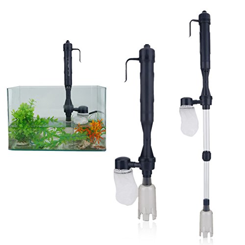 GOTOTOP Aquarium Wasserreiniger, elektrische Aquarium Pump Filter Wasserreinigung & Wechseln Kiesreiniger Werkzeuge für Aquarium von GOTOTOP