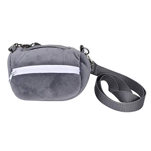 GOTOTOP Hamster Tragetasche, Hamster Flanell Tragbare ausgehende Reisetasche für Hamster Sugar Glider Eichhörnchen Chinchilla Guinea, Grau(L) von GOTOTOP