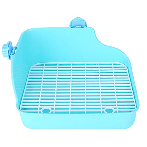 GOTOTOP Haustier Toilette quadratische Form Kaninchen Chinchilla Meerschweinchen Kleintier Toilette Kunststoff Grün Haustier Töpfchen Trainingszubehör (11x8.7x5.9inch) von GOTOTOP