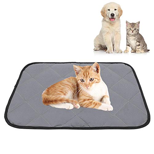 GOTOTOP Pet Bodenmatte, Oxford Stoff Tragbare Sommer wasserdichte Haustier Schlafmatte Auto Pad Zubehör für Katzen Hunde(XXL-Grau) von GOTOTOP