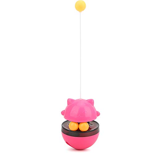 GOTOTOP Pet Slow Feeder, Slow Treatment Dispensing Toy Pädagogischer interaktiver IQ-Trainingsball für Hündchen Katze von GOTOTOP