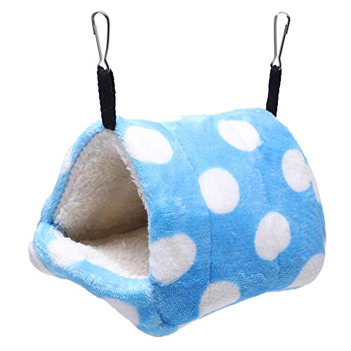 GOTOTOP Pet Triangle Cotton Hammock, Warm Hanging House Hanging Nest Bettkäfig mit Haken für Hamster Sugar Glider(L) von GOTOTOP