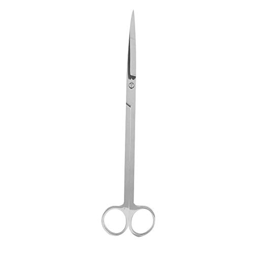 GOTOTOP Wassergrasschere aus rostfreiem Stahl, Trimmwerkzeug für Wasserpflanzen für Aquarium Aquarium Straight Elbow Waves Head Long Scissors(Straight Scissors) von GOTOTOP