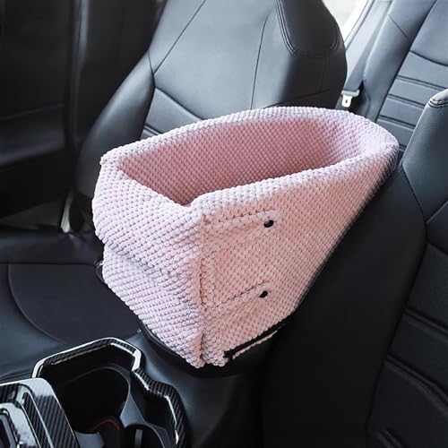 Hundeautositz Hundeerhöhung Autositz Mittelkonsole Auto Hundesitz Armlehne Kleiner Hund Auto Reisesitz Sicherheitsleine Waschbar und langlebig Welpenautositz (Farbe: B) von GOTYKE