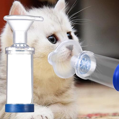 GOVNPJ Aerosolkammer,Inhalator Spacer für Katzen oder Hundefür Haustiere, mit Maske, hilft Haustieren beim Atmen und bei der Abgabe von Medikamenten von GOVNPJ