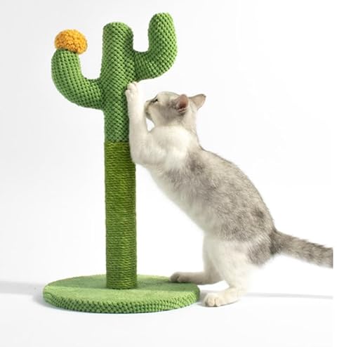 Kaktus Kratzsäule Pets Kratzbaum für Katzen Kratzstamm Kratzbaum für Klein und Große Katzen Katzenkratzbaum Sisal-Seil Kratzstange Katzenmöbel Grün 55 x 30cm von GOVNPJ