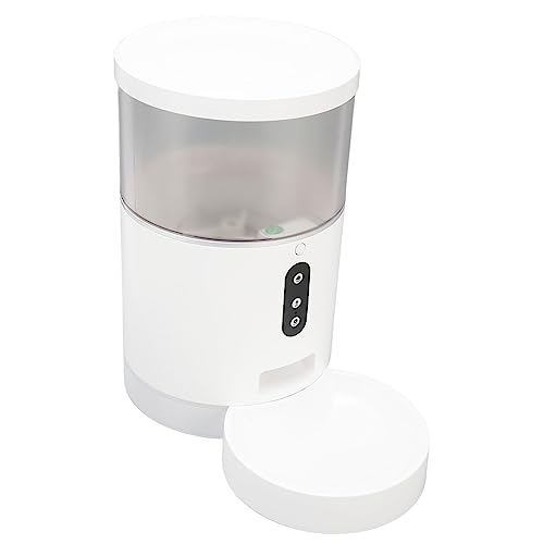 4L Smart Feeder, Automatischer Futterspender für Hunde und Katzen, Ferngesteuerter Tierfutterspender über WLAN, Unterstützt Sprachansagen für Essenszeiten, 100 Bis 240 V von GOWENIC