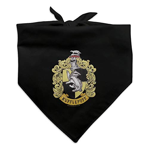 GRAPHICS & MORE Harry Potter Hufflepuff Hundehalstuch, bemaltes Wappen von GRAPHICS & MORE