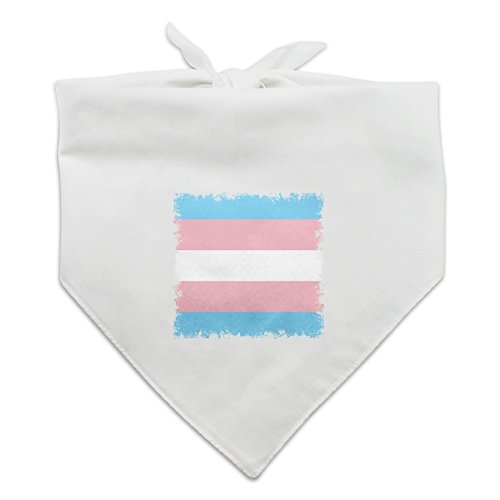 Hundehalstuch, Transgender-Pride-Flagge, Blau, Rosa, Weiß von GRAPHICS & MORE