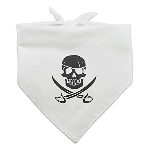 Jolly Roger Hunde-Halstuch, Piratenschädel, gekreuzte Schwerter von GRAPHICS & MORE