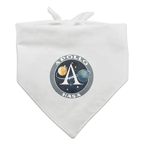 NASA Apollo Space Program Patch Hunde-Halstuch, Weiß von GRAPHICS & MORE