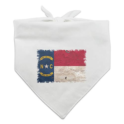 Rustikales Hundehalstuch mit Flagge von North Carolina, Used-Look von GRAPHICS & MORE