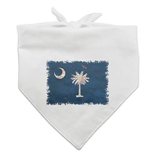 Rustikales Hundehalstuch mit Flagge von South Carolina, Used-Look von GRAPHICS & MORE