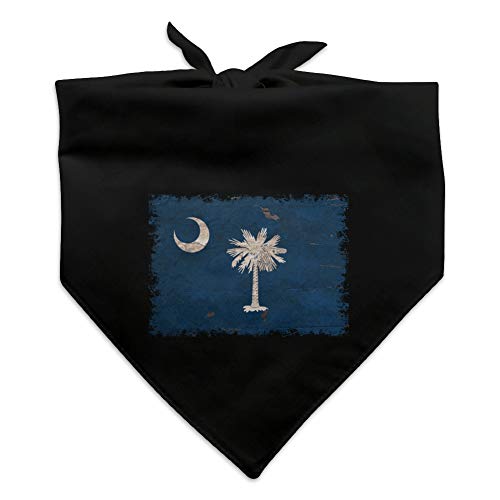 Rustikales Hundehalstuch mit Flagge von South Carolina, Used-Look von GRAPHICS & MORE