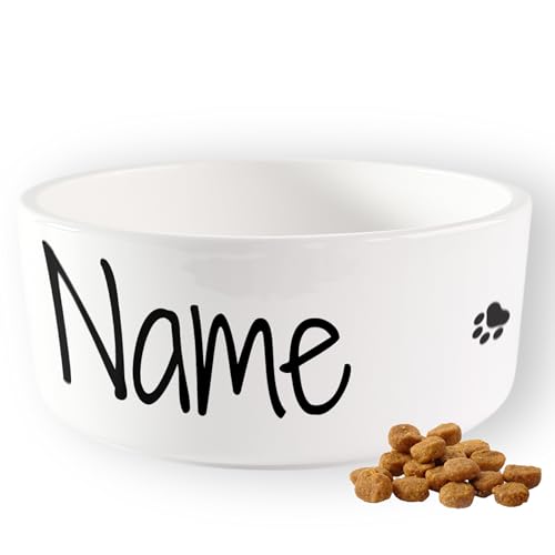 GRAZDesign Fressnapf Keramik mit Namen personalisiert, Hundenapf Keramik 1l, Geschenk für Hundebesitzer von GRAZDesign