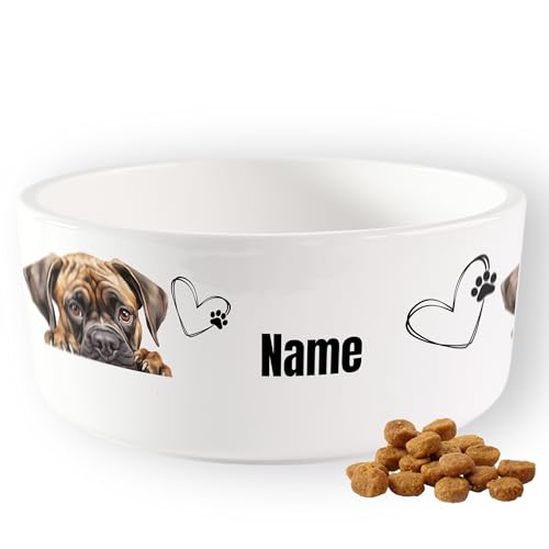 GRAZDesign Hundenapf mit Name personalisiert, Napf Keramik 1l, Geschenk für Hundebesitzer von GRAZDesign