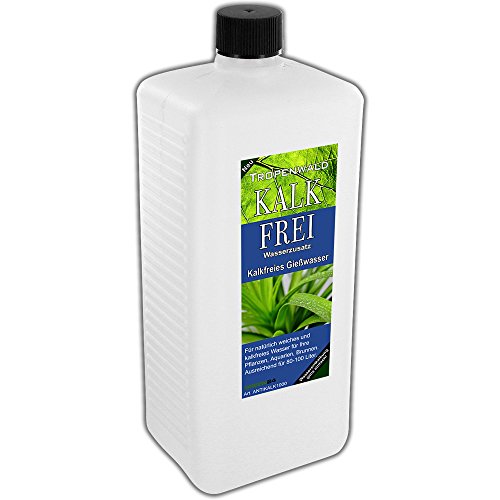 Entkalker Anti-Kalk XL 1 Liter - kalkfreies und weiches Wasser für Pflanzen, Aquarien und Brunnen für 80-100 Liter kalkfreies Wasser - Tropenwald von GREEN24
