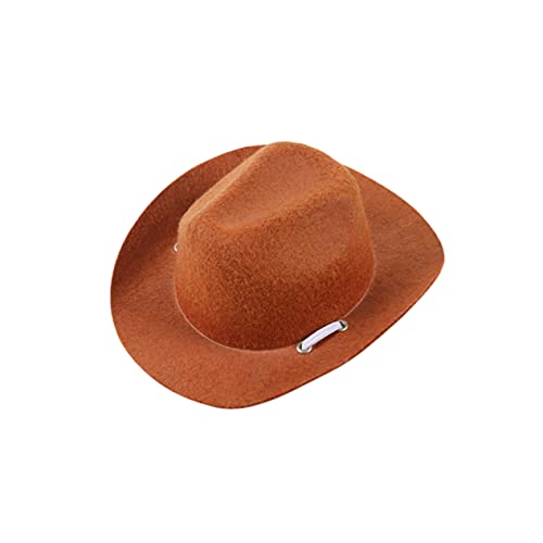 1Stk Haustier-Hundemütze hundefressnäpfe hundezwinger Kennel für Hunde Cowboyhut für Hunde hundezubehör Mini-Hut Sonnenschutz Hund Hüte Hut für Haustier Dekohut für Hunde Chocolate GREENADSCAPE von GREENADSCAPE