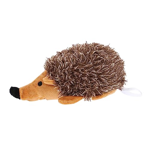 GREENADSCAPE 1 STK Hundespielzeug Sprechendes Igelspielzeug Flauschige Kuscheltiere Interactive Dog Toys interaktives Spielzeug babyspielzeug Quietschspielzeug für Hunde Hund Plüschtier Brown von GREENADSCAPE