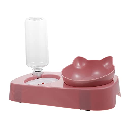 GREENADSCAPE 1 Satz Futternapf Für Haustiere Kleiner Wasserspender Für Hunde Futterautomat Für Hunde Großer Rassen Automatischer Wassernapf Für Hunde Fressnapf Für Haustiere Rosa Umweltschutz s von GREENADSCAPE