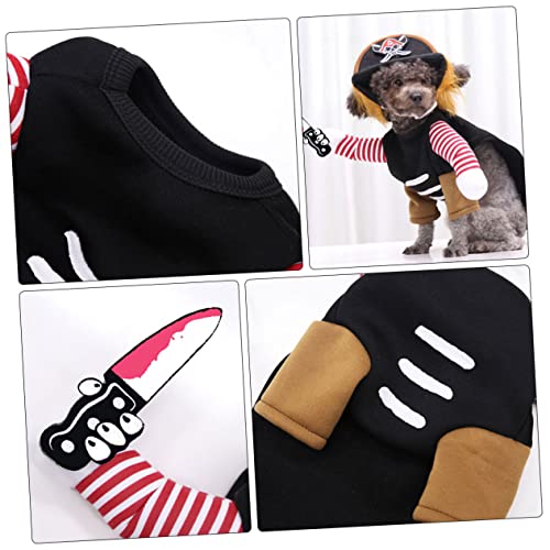 GREENADSCAPE Halloween-Kostüme für Hunde Kostüm im Piratenstil lustige kreative Hundekleidung Haustier-Halloween-Outfits von GREENADSCAPE