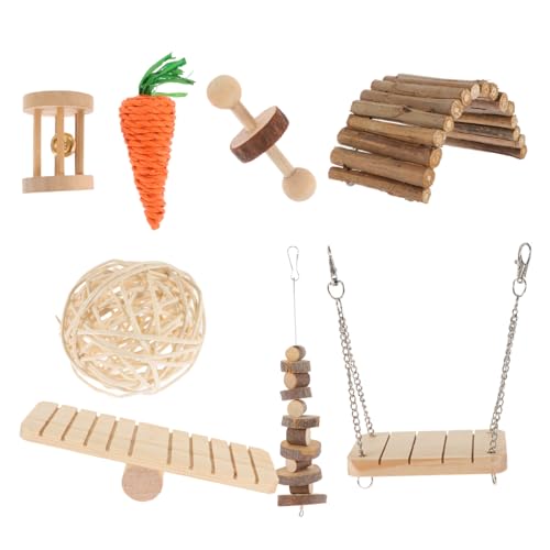 GREENADSCAPE 1 Satz Hamster-Spielzeug Nymphensittich Spielzeug Papageienspielzeug Einstreu Für Hamster Angebot An Hamsterkäfigen Hamster-spielset Hamsterverstecke Hamsterzubehör Hölzern von GREENADSCAPE