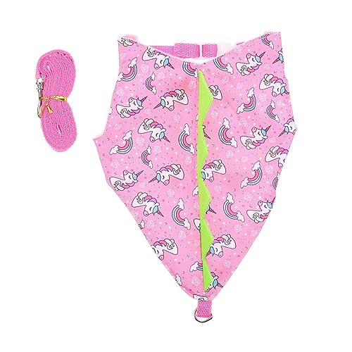 GREENADSCAPE 1 Satz Hasenkleidung Cartoon-Hase Weste für Kleintiere Kaninchenleine Hundekleidung Cami-Aufhänger Bunny Suit hasenkostüme Kleider Kaninchenkostüm Kaninchen-Anzug Stoff Rosa von GREENADSCAPE