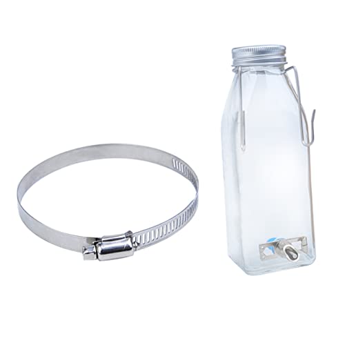 GREENADSCAPE Hängender Haustier-tränker Für 350 Ml Glas-Haustier-trinkflasche Einfach Und Leicht Zu Verwenden Für Vögel Chinchillas Hamster von GREENADSCAPE