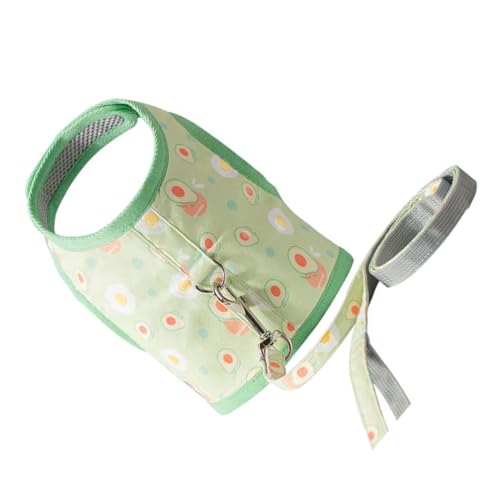 GREENADSCAPE 1 Satz Katzenleine Mesh-hundegeschirr Katzenhalsband Führen Katzenwestenleine Katzengeschirre Laufgeschirr Für Kätzchen Laufende Leine Katze Verstellbares Geschirr Wildleder Green von GREENADSCAPE