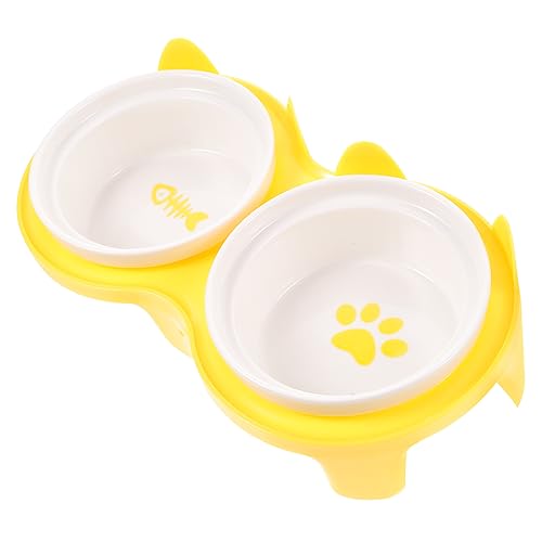 GREENADSCAPE 1 Satz Katzennapf aus Keramik Erhöhter Futternapf für Katzen entzückender Futternapf wiederverwendbarer Katzennapf Hundenäpfe pet Water Bowl pet Bowl Boden katzennapf Katzennäpfe von GREENADSCAPE