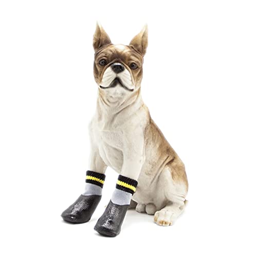 GREENADSCAPE 1 Satz Regenstiefel Paws pfotenschutz hundepfoten rutschschutz Schuhe Dog Snow Shoes Hundesocken für klein Socken für Hunde sockenschuhe Winterschuhe wasserdichte Booties Socken von GREENADSCAPE