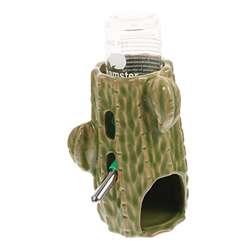 GREENADSCAPE 1 Satz Wasserflasche Für Hamster Vertikale Wasserzuführung Vertikale Chinchilla-Flasche Trinkflasche Für Hamster Hasen-Accessoires Haushalt Chinchilla Flasche Keramik Green von GREENADSCAPE