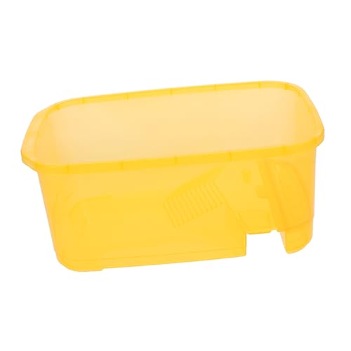 GREENADSCAPE 1 Set-Box Schildkrötenbecken Brutgebiet Für Schildkröten Aquariumzubehör Kleine Schlange Reptilien-wohnbecken Kleine Fischbecken Stick-Tank Schildkrötenzuchtfall Yellow Plastik von GREENADSCAPE