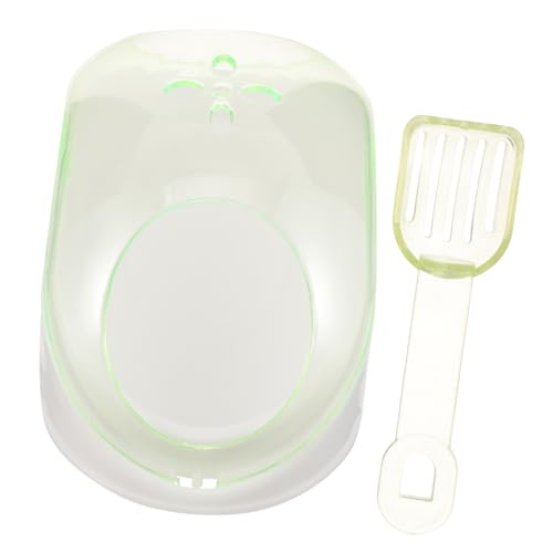 GREENADSCAPE 1 Set Hamster Transparent Badezimmer Hamster Sandkasten Igel Toilette Rennmaus Toilette Hamster Sand Badewanne Haustier Badezimmer Zwerghamster Toilette Hamsterkäfig Chinchilla von GREENADSCAPE