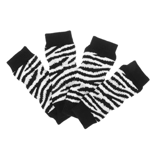 GREENADSCAPE 1 Set Schmutzige Hundesocken Zebra Hunde Knieschützer Elastische Zebra Socken Für Hunde Atmungsaktive Ellbogenschützer Hundezubehör Hundebeinmanschette Um Das Lecken des von GREENADSCAPE