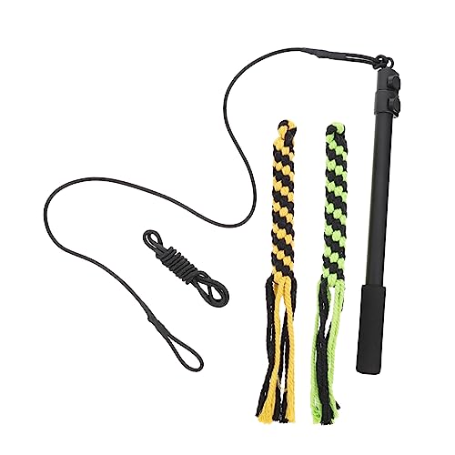 GREENADSCAPE 1 Set Teleskop Hund Flirt Stab Für Hunde Und Katzen 3 Teiliges Set Zum Und Trainieren Ideal Für Welpen Und Große Hunde Hundezubehör Für Interaktive Beschäftigung von GREENADSCAPE