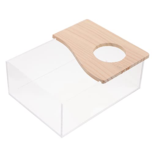 GREENADSCAPE 1 Stück Box Für Hamster Sandkasten Hamstertoilette Rattenversteck Transparentes Badezimmer Heimtierbedarf Grabsandbehälter Hamstersandbadewanne Hamsterversteck Für Kleine von GREENADSCAPE