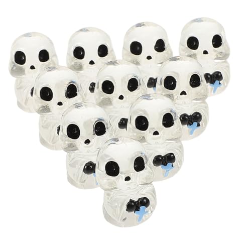 GREENADSCAPE 10pcs Halloween Mini Ghosts Harz Miniatur Figuren für Aquarium Decor Halloween Geist Figur von GREENADSCAPE