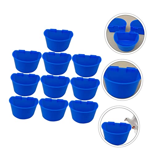 GREENADSCAPE 10st Taube Sandbecher Taube Wassertrinker Vogel Fütterer Wasserspender Für Kaninchen Futternapf Für Vögel Futternapf Für Tauben Futternapf Für Enten Häschen-Feeder Blue von GREENADSCAPE