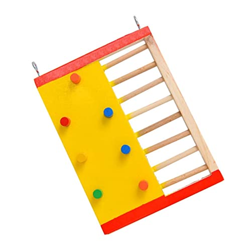 GREENADSCAPE 1Stk Hamster Kletter Leiter Zubehör für Kleintierkäfige Haustier Spielzeug Rattenbrücke Hamster Spielzeug hamsterspielzeug Haustierleiter aus Holz Leiterspielzeug aus Holz hölzern von GREENADSCAPE