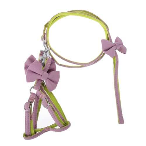 GREENADSCAPE 1Stk Leine Kabel zum Schleppen von Hunden Haustier ziehen Welpengeschirr Heimtierbedarf pet Supplies hundebedarf Katzen-Traktionsseil Hundegeschirr für Haustiere Polyester Violett von GREENADSCAPE