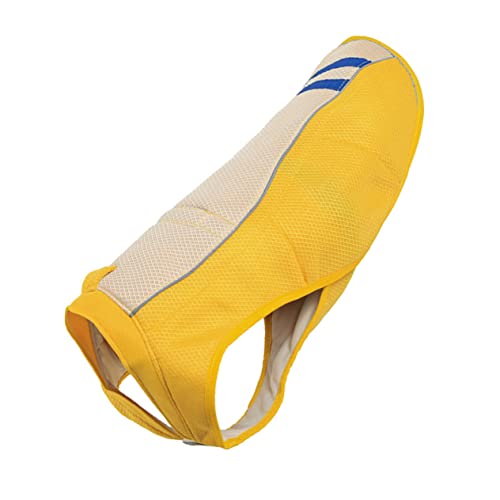 GREENADSCAPE 1Stk Sonnenschutzweste für Haustiere Jungenweste Kühlmantel für Haustier Hund Sommerweste pet Supplies haustierbedarf Kühlweste für Hunde Kühlweste für Haustiere Polyester Yellow von GREENADSCAPE