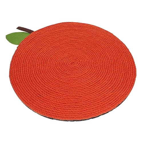 GREENADSCAPE Katzenkratzbrett Orangefarbene Form Wiederverwendbare Matte Für Katzen Rund Oval Kratzbrett Haustierspielzeug von GREENADSCAPE