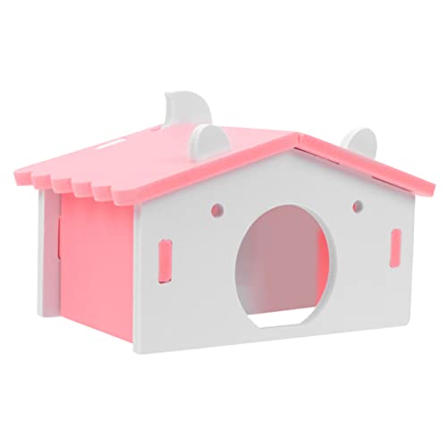 GREENADSCAPE 1Pc Hamster Haustier Nest Hamster Bett Hamster Käfig Sicher Schlafen Umgebung Rosa von GREENADSCAPE