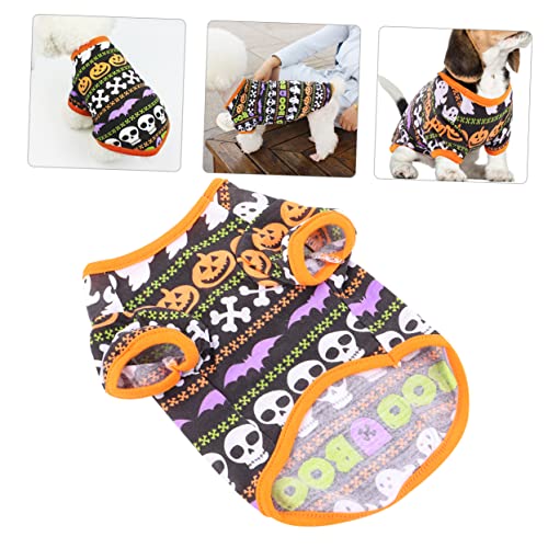 GREENADSCAPE 1stk Haustier-Halloween Halloween-hundeanzug Freizeitmantel Für Hunde Hunde-Cosplay-Kleid Haustier-hundekleidung Hundekostüme Hund Kürbis Halloween-hundekleidung Welpe Polyester von GREENADSCAPE